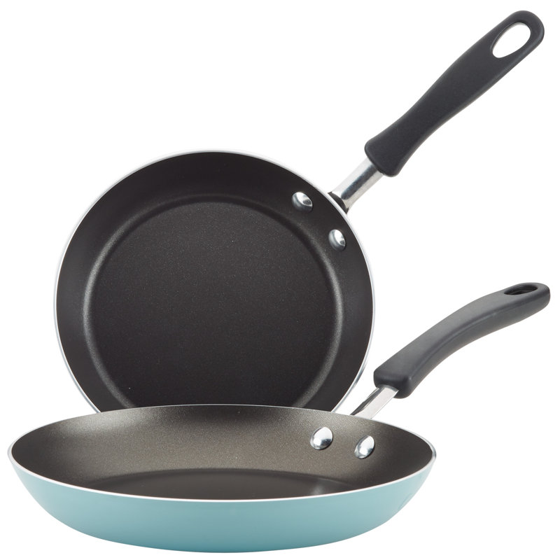 Farberware Cookstart Diamondmax Nonstick Frying Pans / Skillet Set, 8.25 Inch And 10 Inch Skillets, Blue