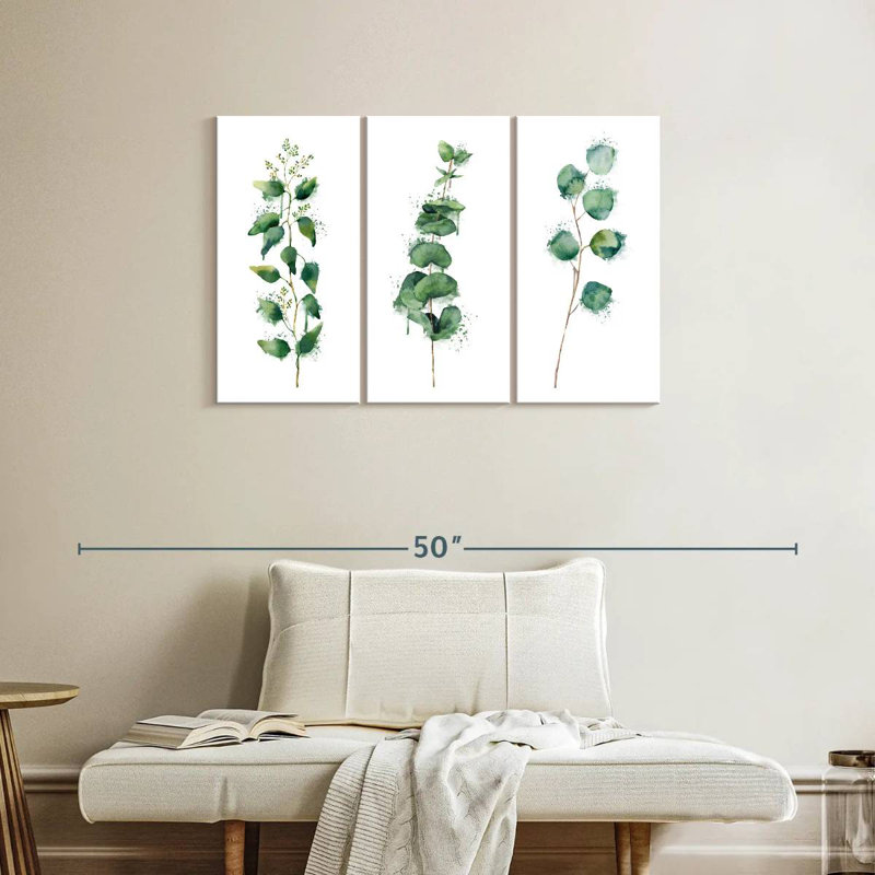 Harnek Lush Leaf Branches Splatter, 24" H x 38" W