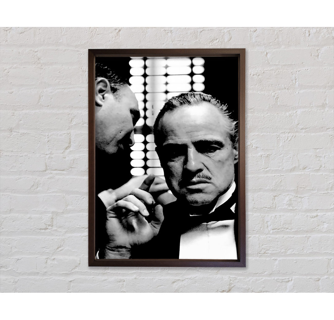 The Godfather Wisper - Einzelner Bilderrahmen Kunstdrucke auf Leinwand