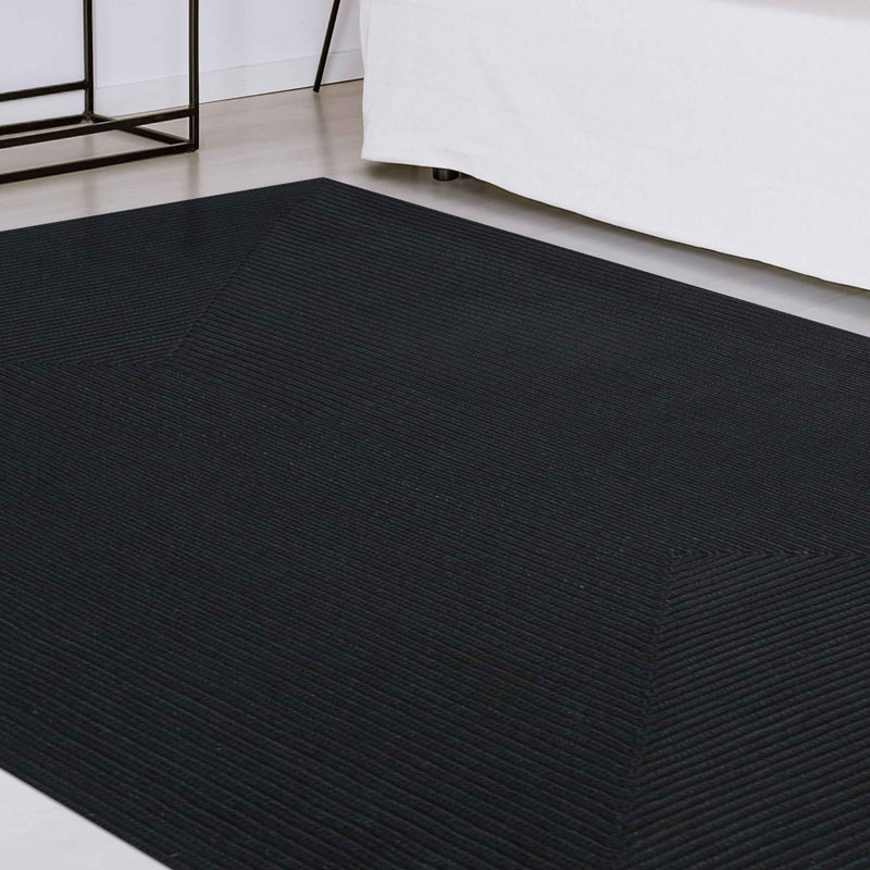 Polypropylene Braided Indoor/Outdoor Rug Modern Rustic Style, Rectangle 4' x 6'