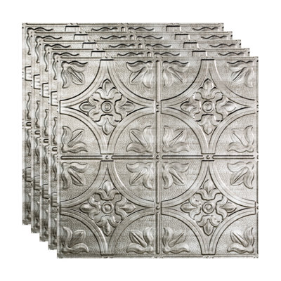 Panneau décoratif décoratif en vinyle 2 pi x 2 pi FASÄDE style traditionnel / motif 2
