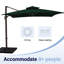 Parasol carré en porte-à-faux 120 po-1075560062