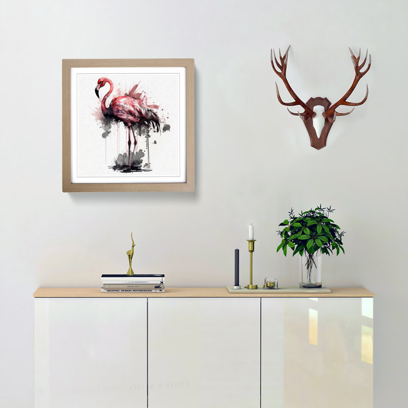 Single Picture Frame Print on Wood, Oak