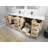 Malibu 84'' Double Bathroom Vanity with Quartz Top-76007663-76050349