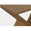 Table d'appoint contemporaine Amare en placage brun, H 24,25 po x l 24 po x P 11,75 po-1240082307