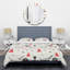Ensemble de housse de couette moderne et contemporaine en microfibre rouge / noir / blanc-40702050