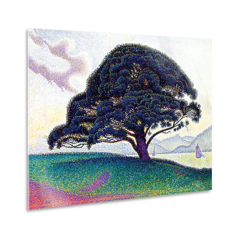Bonaventure''s Pine Tree by Paul Signac - No Frame Print, 70cm H  x  100cm W, Plastic/Acrylic