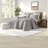 Premium Linen Bedding Sets Full Queen, Modern Gray For Home