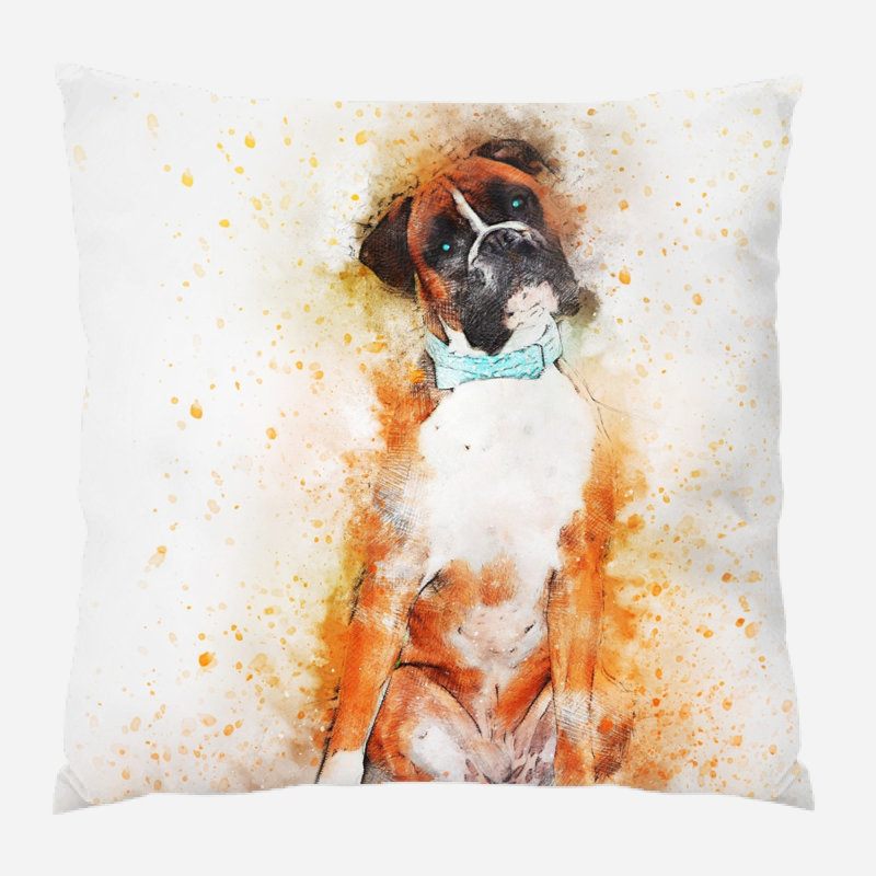 Coussin pour chien Dyal, Microsuède, Intérieur