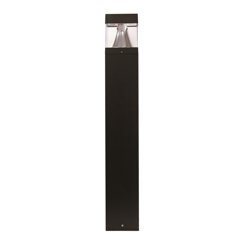 Solus Walkway Square LED Landscape Bollard Light with Tunable Color Temperature & Lumen Output, Black