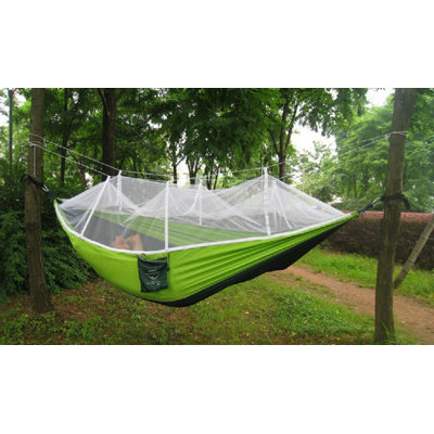 Portable Hammock Jungle Camping with Mosquito Net Outdoor Hanging Sleeping Bed