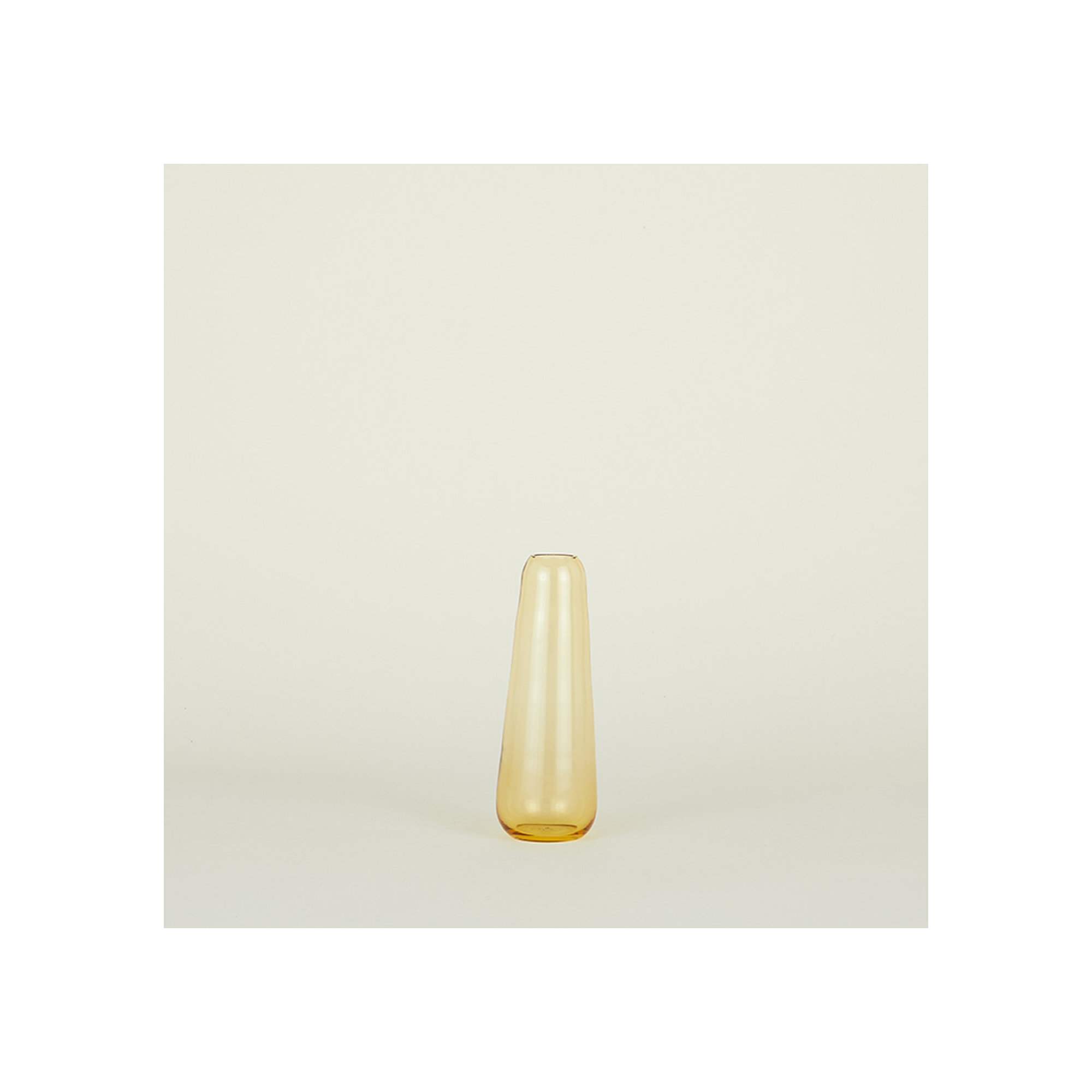 Aurora 9'' Glass Table Vase, Amber