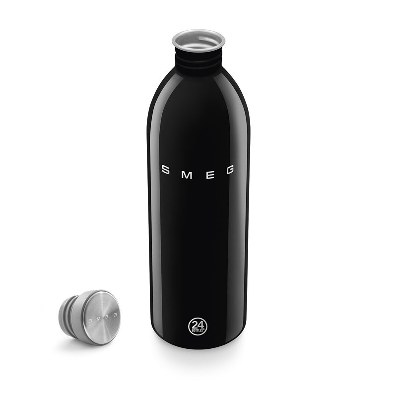 Bouteille urbaine 1l Smeg X 24bottles, Noir