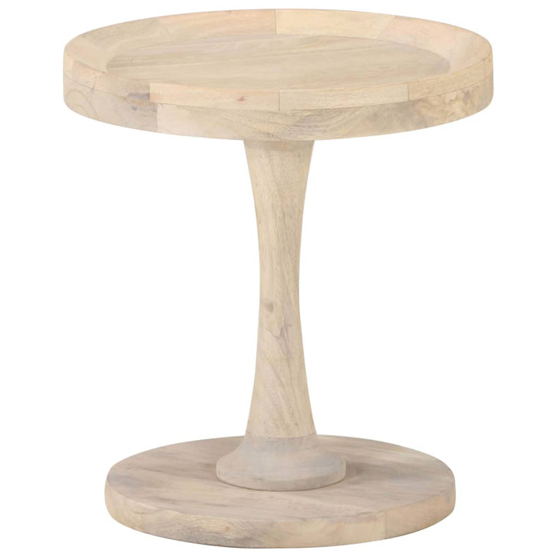 Topeka Solid Wood Pedestal End Table