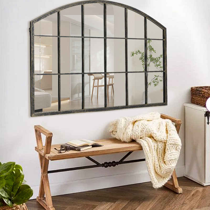 Iron Arch Mirror, 70.5 cm H x 110 cm W