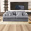 Canapé en velours 3 places avec 4 coussins décoratifs Corduroy-116190549-102079714
