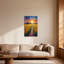Paysage et nature, champ de tournesols, chemin, coucher de soleil, ciel, grange, arbres-1364885977