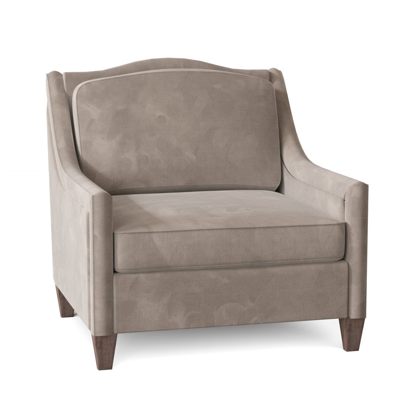 Jill Lounge Chair, Bella Pearl Performance Velvet