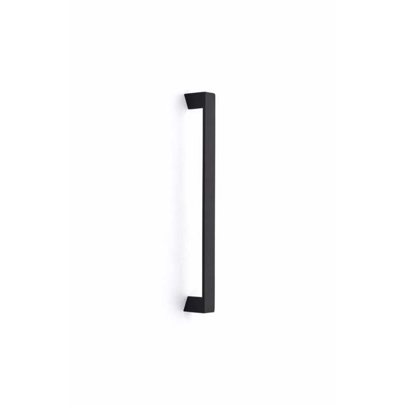 Flat Black 12" Modern Brass Appliance Pull