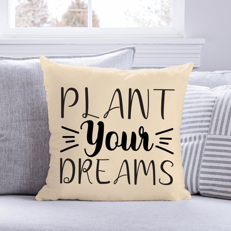 Citation amusante «Garden Lover» 396 - Coussin décoratif inclus, H 16 po x l 16 po