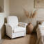 Fauteuil d'appoint pivotant moderne, fauteuil demi-tonneau avec base en bois robuste, fauteuil de loisir confortable pour le salon, la chambre, la salle d'attente, la lecture