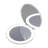 Infinity LED Compact Mirror with Strip Light, Bifold Wireless Compact Mirror with Magnifying Glass-57961625