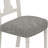 59"W Round White And Gray 5-Pc Dining Table Set, Dining Table Set