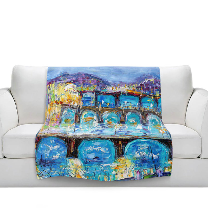 Couverture sherpa doux coucher de prague, l 51 po x L 60 po