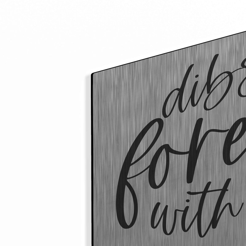 Trinx «Dibs on Forever with You» par Susie Boyer, art mural en métal, H 12 po x l 16 po