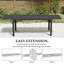 Grande table de salle à manger extensible pour patio-598473920