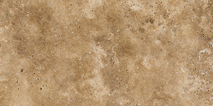 Walnut Travertine Matte Deep Beveled Wall Tile 3x6"
