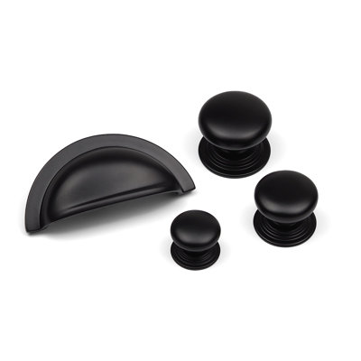 76mm Matt Black Cup Handle