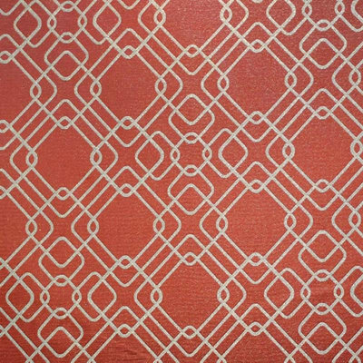 Tissu Rigel | Tissu métallique moderne à imprimé carré | Tissu de draperie et de rideau