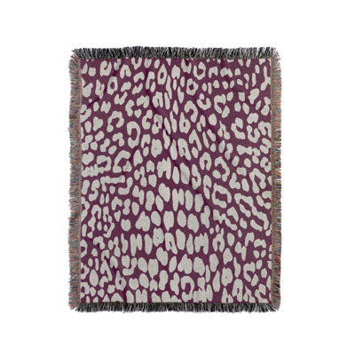 Delo Animal Print Cotton Blend Blanket Throw