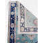 Tapis oriental en laine noué à la main turquoise et bleu marine Oushak - 4 pi x 6 pi