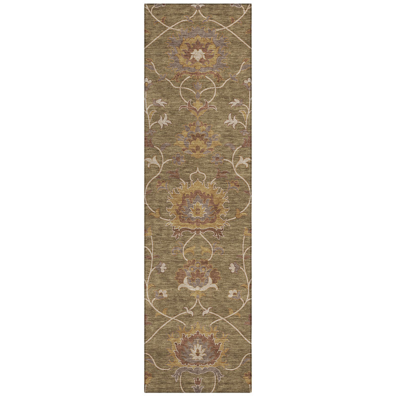Machine Washable Indoor/Outdoor Mattera ACN2290 Global Rug, Runner 2'3" x 7'6"