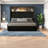 Luxurious Velvet Bed With Storage Shelf And Usb Port, Modern Black Design