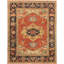 Serapi Hand Knotted Wool Geometric Area Rug in Navy-14437404