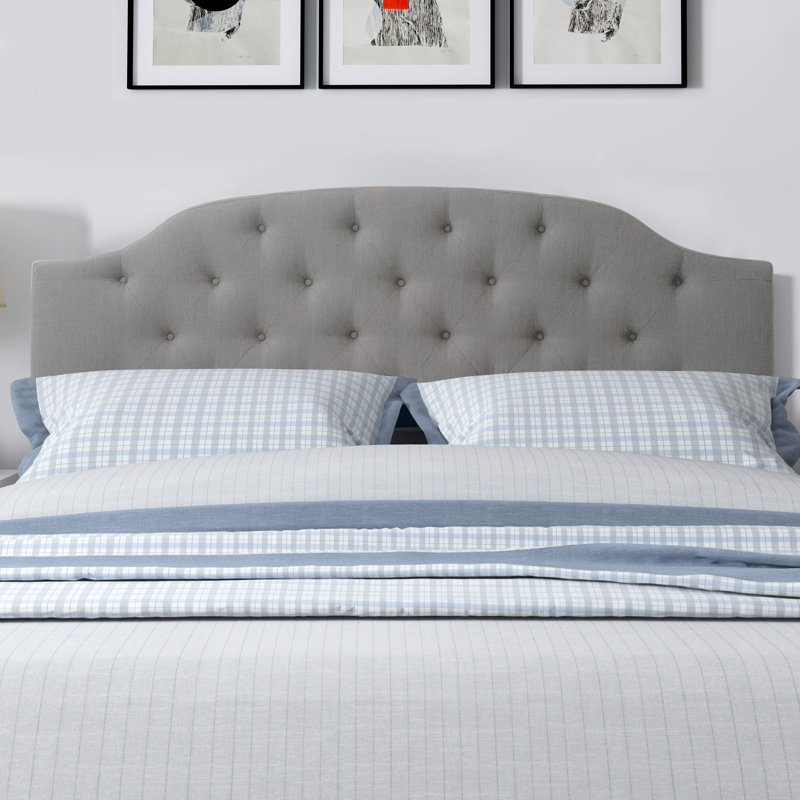 Tête de lit tapissier, Très grand, Gris clair