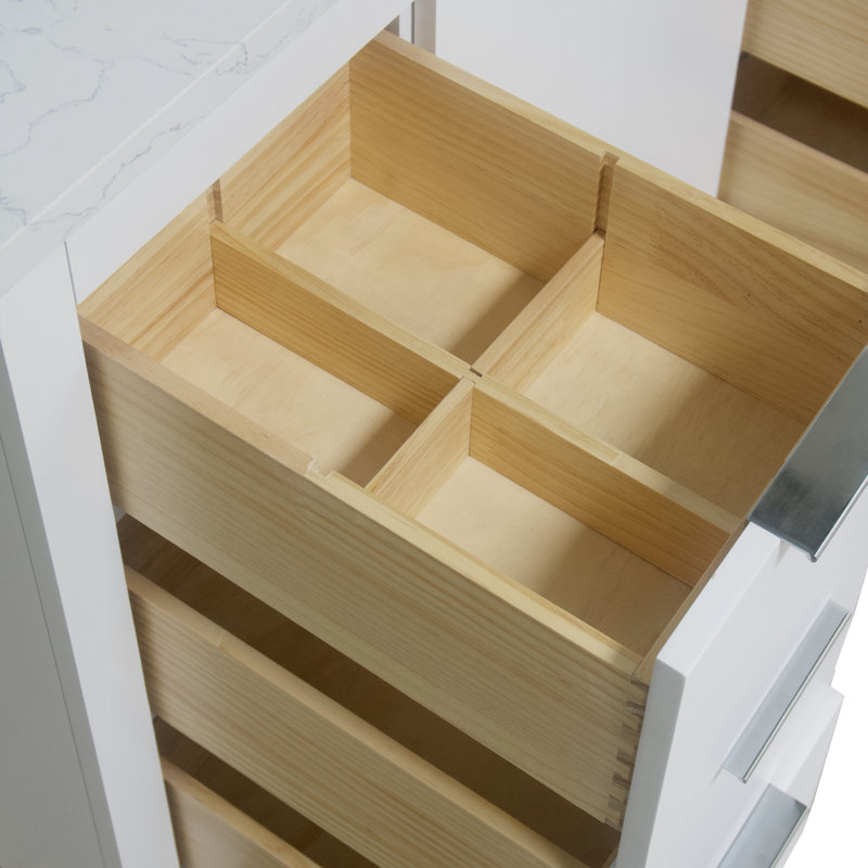 Ensemble de meuble-lavabo simple 48 po Anastazia, Blanc