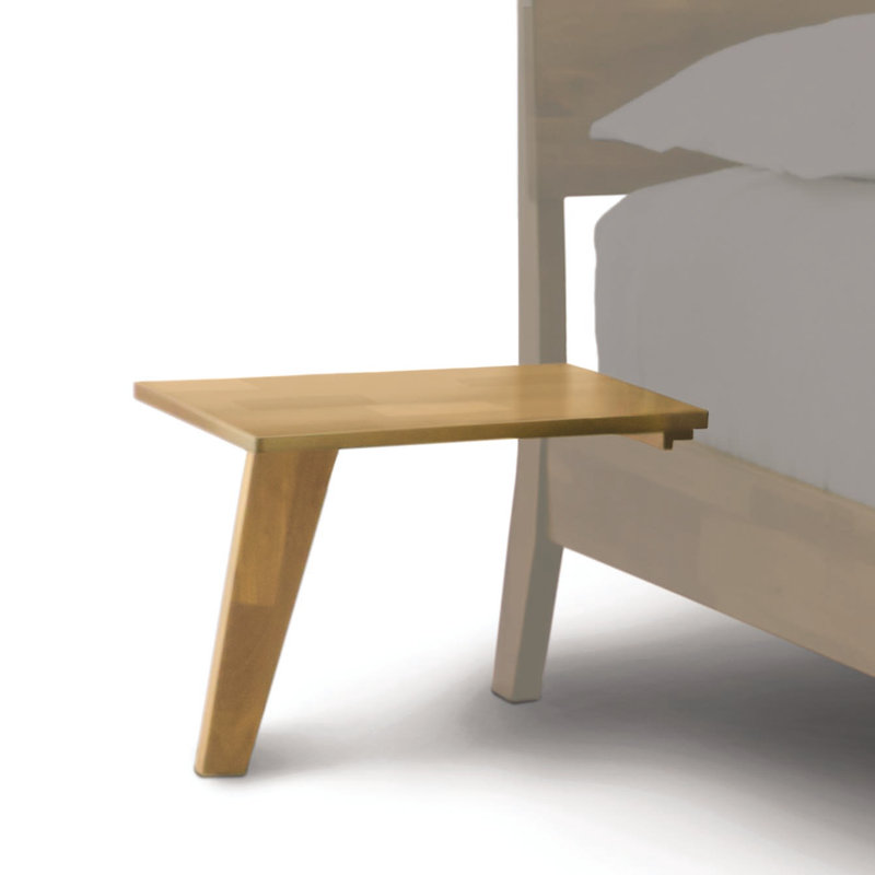 Table de chevet en bois massif Linn, Chêne poêlé