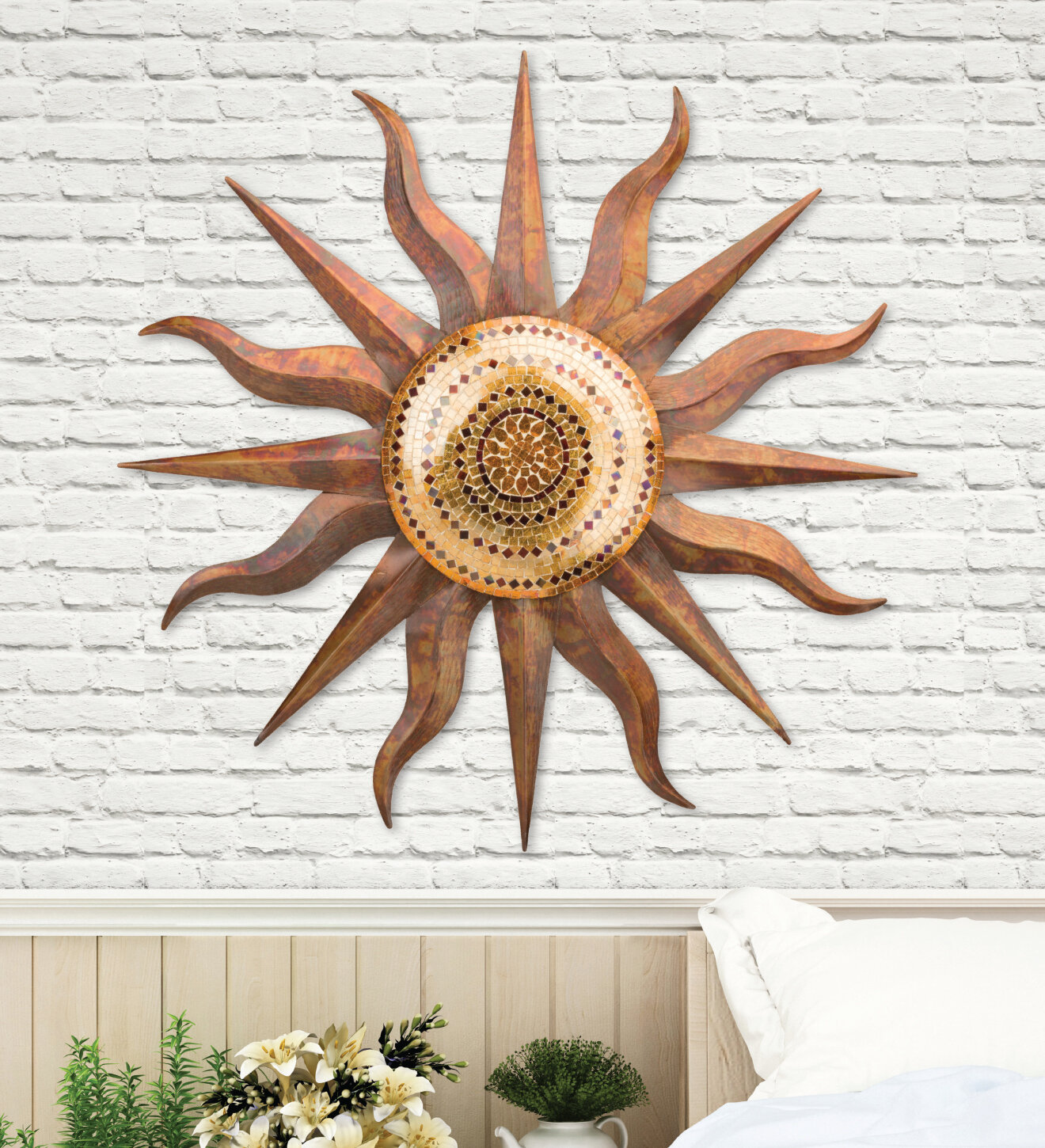 R A CREATIONS Impex Metal Wall Decor For Living Room