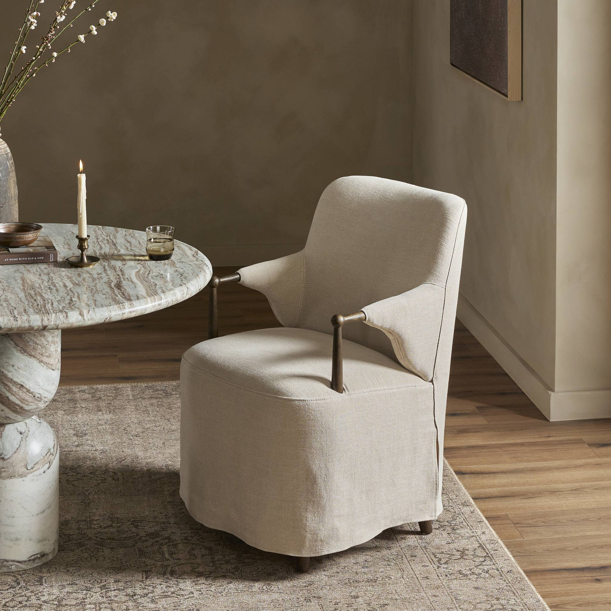 Brently Dining Chair, Broadway Dune