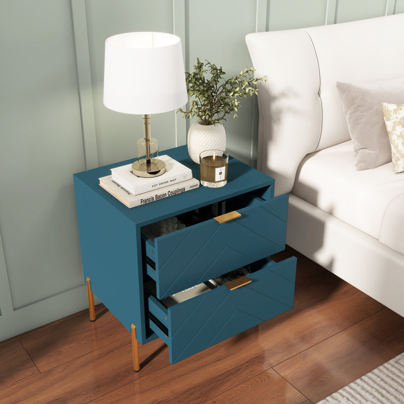 Table de chevet double (ensemble de 2), Vert