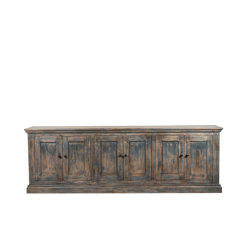 Armoire 6 portes Koski, Bleu antique