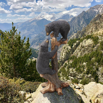 Statue oursons qui grimpent