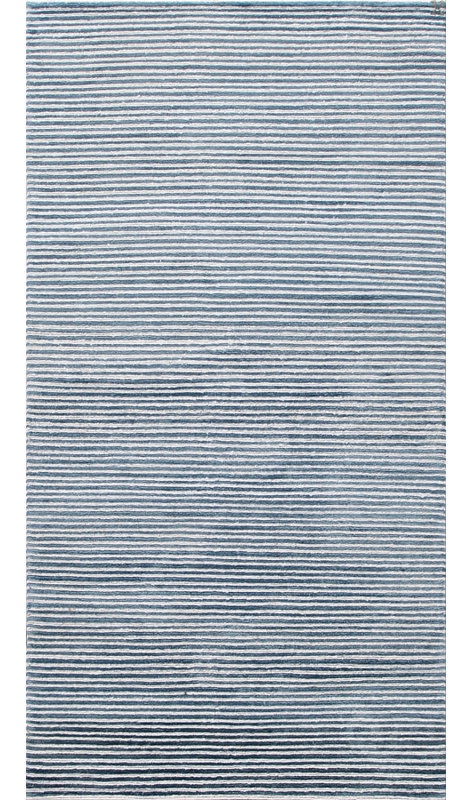 Contemporary Striped Area Rug, Rectangle 8' x 10'