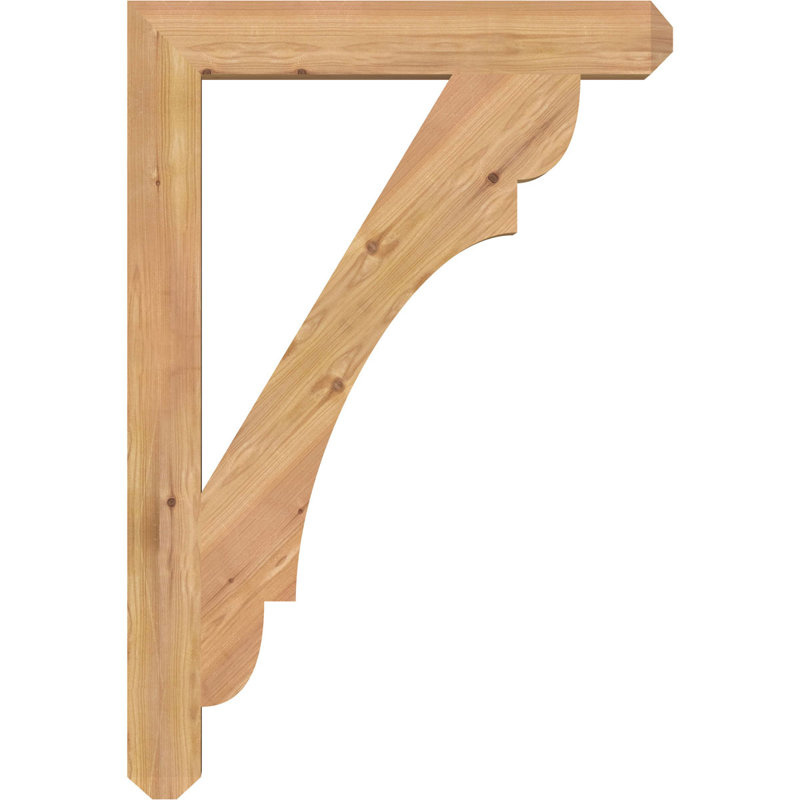 Support pour artisan olympique, Cèdre rouge de l'Ouest (lisse), H 38 po x l 3,5 po x P 26 po