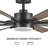 60'' 8-Blade Modern Farmhouse Large Room LED Windmill Ceiling Fan with Light and Remote-535302994