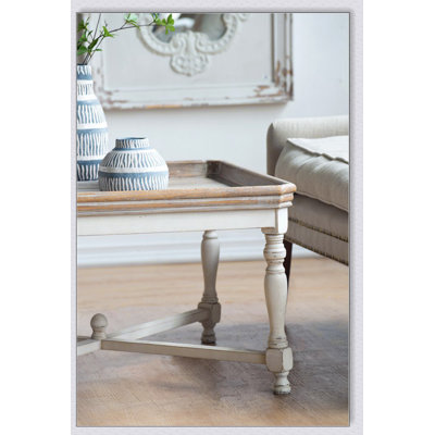 33x33x19" Square Alcott coffee Table, French Countory Tray Table Versatile style fits a variety of decors